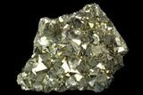 Octahedral Pyrite Crystal Cluster - Peru #120122-1